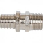 SFA-0001-200212 Переходник с наружной резьбой 20х2.0x1/2 никелированный для труб из сшитого полиэтилена аксиальный Stout — изображение 3