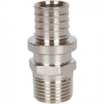 SFA-0001-200212 Переходник с наружной резьбой 20х2.0x1/2 никелированный для труб из сшитого полиэтилена аксиальный Stout — изображение 5