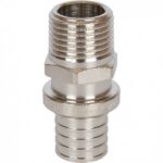 SFA-0001-200212 Переходник с наружной резьбой 20х2.0x1/2 никелированный для труб из сшитого полиэтилена аксиальный Stout — изображение 6