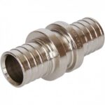 SFA-0003-002002 Муфта соединительная равнопроходная 20х2,0 никелированная для труб из сшитого полиэтилена аксиальный Stout