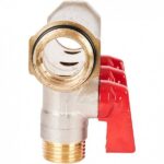 SMB 6210 341203 Коллектор с шаровыми кранами 3/4 3 отвода 1/2 (красные ручки) Stout — изображение 3