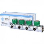 SMB-6849-011204 коллектор регулирующий 1 4 отвода 1/2 плоское уплотнение Stout — изображение 7