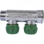 SMB-6849-341202 коллектор регулирующий 3/4 2 отвода 1/2 плоское уплотнение Stout — изображение 8