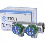 SMB-6849-341202 коллектор регулирующий 3/4 2 отвода 1/2 плоское уплотнение Stout — изображение 9