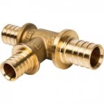 Тройник переходной 25x20x20 для труб из сшитого полиэтилена аксиальный Stout