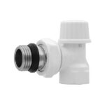 Клапан настроечный ViEiR угловой нижний 1/2″ VR284-F, белый — изображение 3